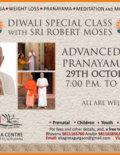 Diwali special class with Sri Robert Moses